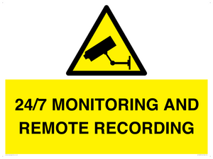 24/7 MONITORING AND REMOTE RECORDING